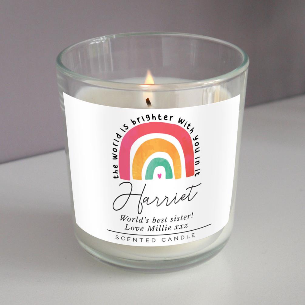 Personalised You Make The World Brighter Scented Jar Candle Extra Image 3